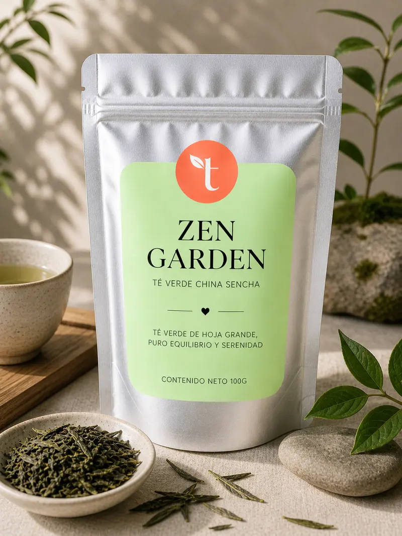 Zen Garden – Té verde de hoja grande suave y sereno