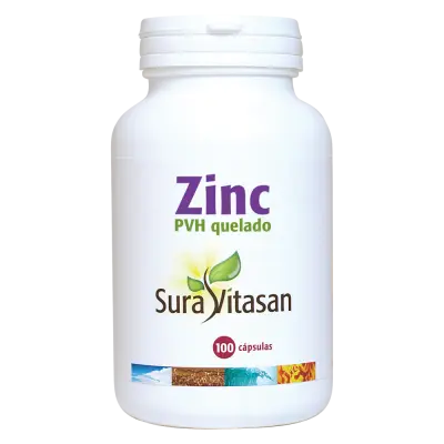 Zinc PVH quelado 100 comprimidos 250mg - SURAVITASAN