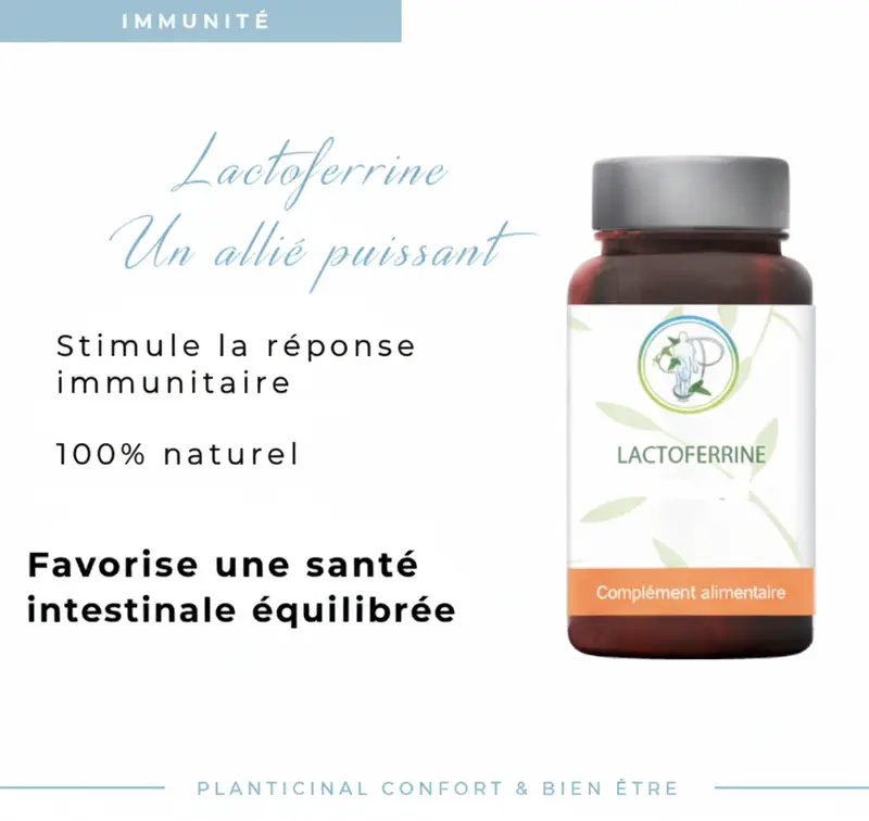 🛡️ Lactoferrine 100 mg - Immunité, Vitalité & Équilibre du Fer (60 Gélules)